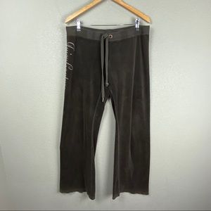 Juicy Couture large velour track lounge pants